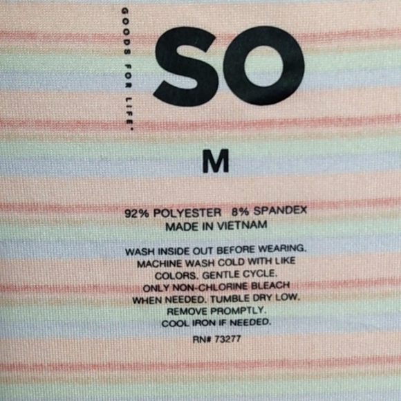 SO Faux-Wrap Knit Romper – Orange Stripe – Women M – NWT - Picture 6 of 13